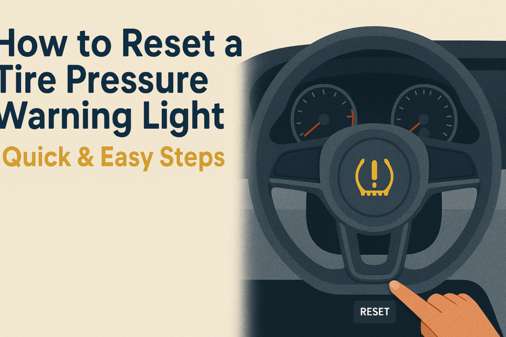 How to Reset a Tire Pressure Warning Light: Quick & Easy Steps